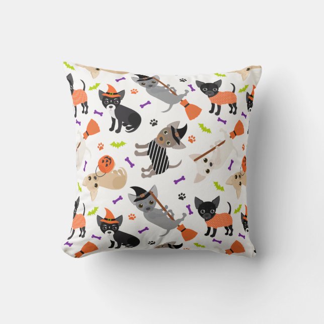 Coussin Halloween Chihuahua (Recto)