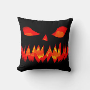 Coussin Halloween Citrouille Éffrayant Horreur Déplaisant