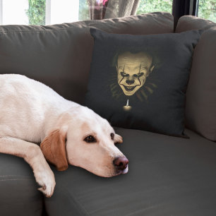 Coussin Halloween Clown déplaisant Décor