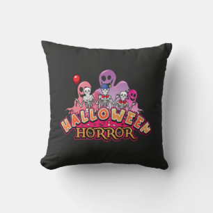Coussin Halloween Clowns effrayants Horreur
