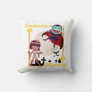 Coussin Halloween de la famille effrayante