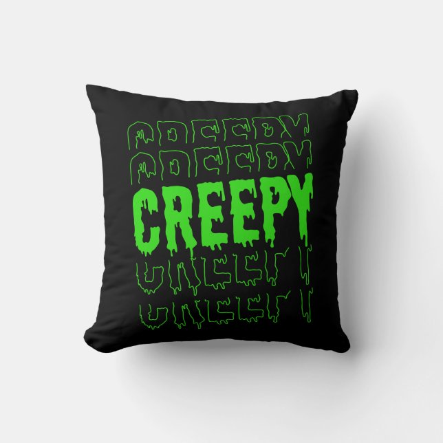 Coussin Halloween Déplaisant réversible (Recto)