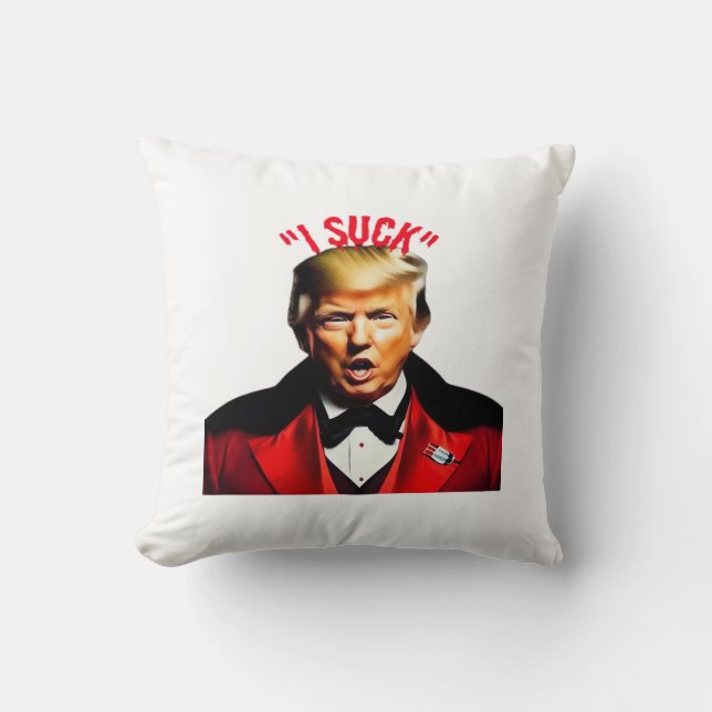 Coussin Halloween Donald Funny Anti-politique (Recto)