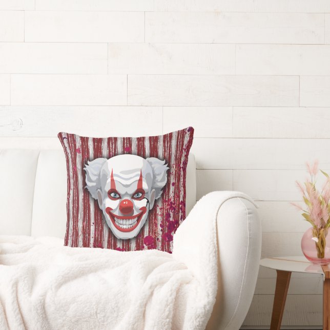 Coussin Halloween du Carnaval de Clown déplaisant (Canapé)
