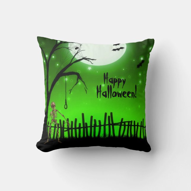 Coussin Halloween effrayant (Recto)