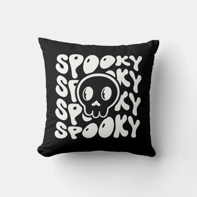 Coussin Halloween effrayant  (Recto)