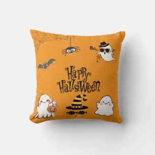 Coussin Halloween Éffrayante et mignonne