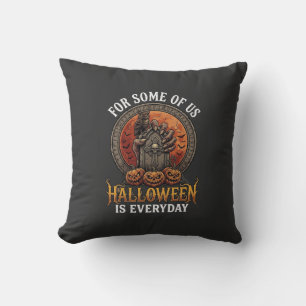 Coussin Halloween est tous les jours Monstre Main Pierre T