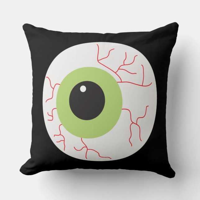 Coussin Halloween Eyeball effrayant (Recto)