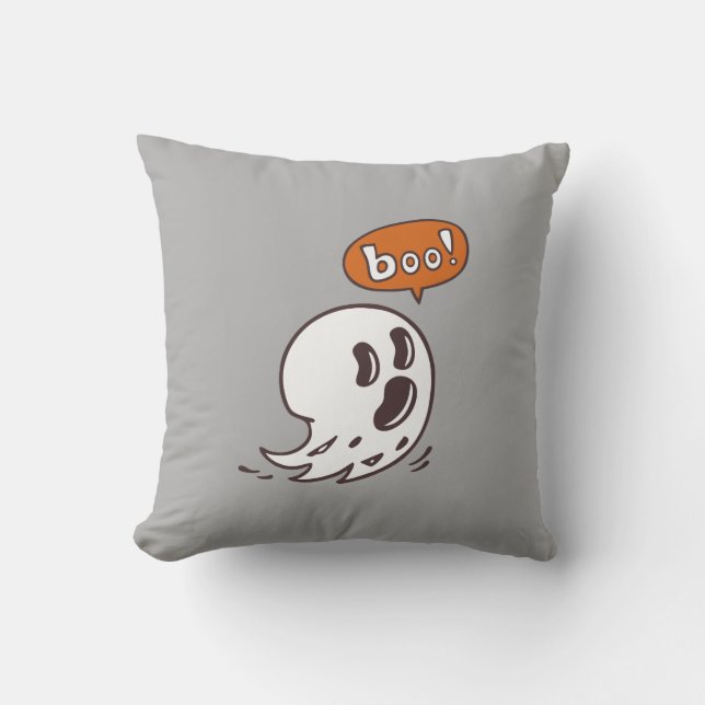 Coussin Halloween Ghost Boo (Recto)