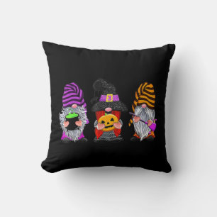 Coussin Halloween Gnomes mignon Automne Citrouille Automne