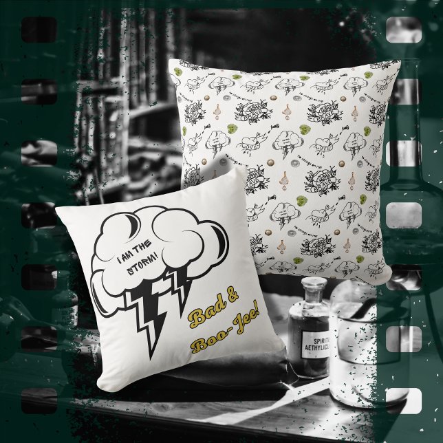 Coussin Halloween gothique de Bad et Boojee (Créateur téléchargé)