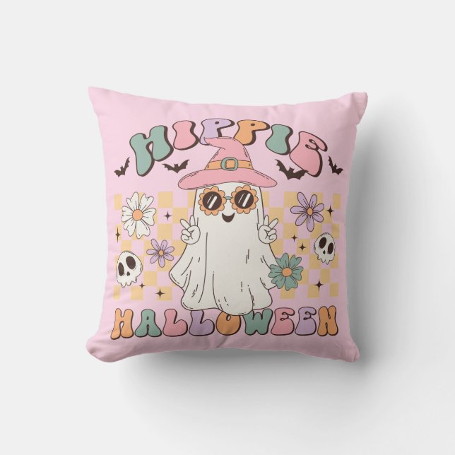 Coussin Halloween Hippie (Recto)