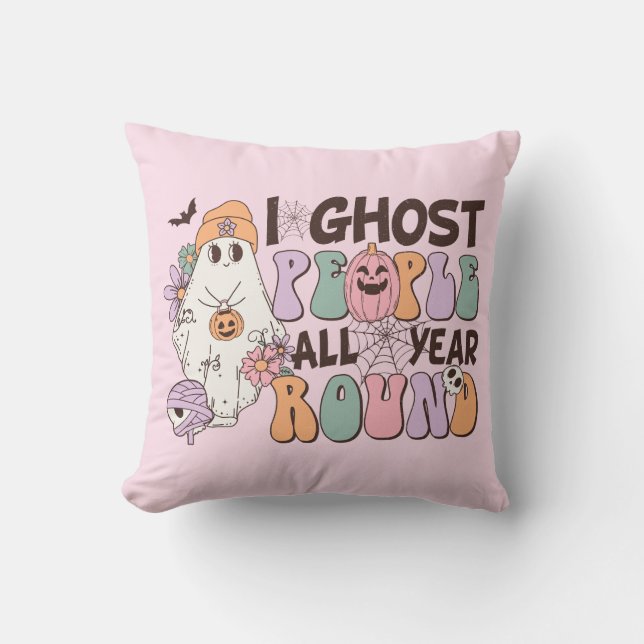Coussin Halloween I Ghost People (Recto)