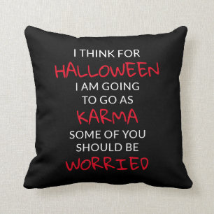 Coussin Halloween Karma dit :