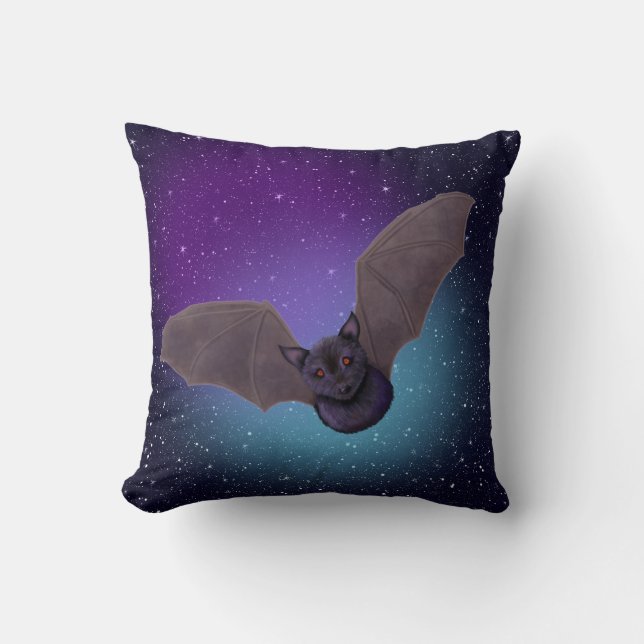 Coussin Halloween KiniArt Bat (Recto)
