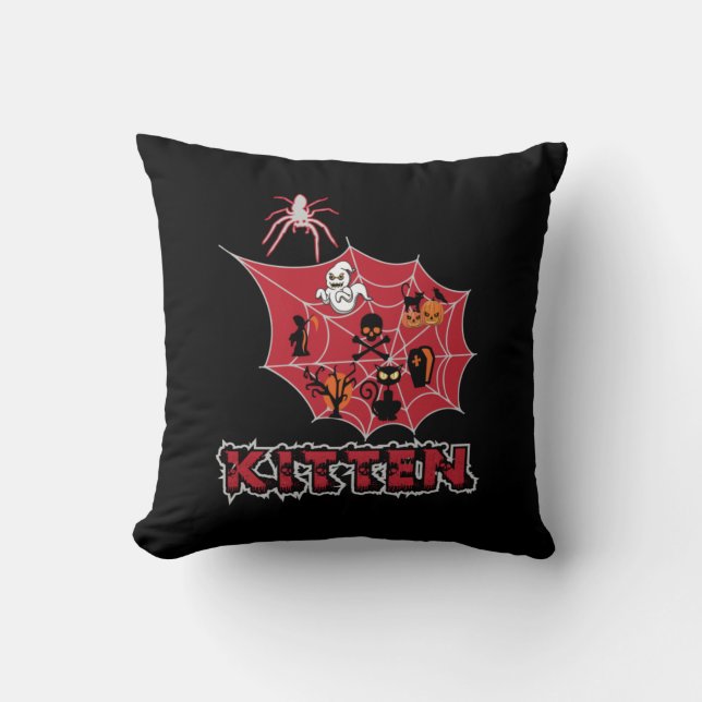 Coussin Halloween Kitten Halloween (Recto)