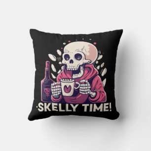 Coussin halloween mais c'est l'heure de skelly