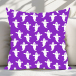 Coussin Halloween moderne simple violet et blanc fantômes<br><div class="desc">Ajoutez une touche de couleur à votre décor d'Halloween avec l'oreiller à lancer d'Halloween moderne Simple violet et blanc Fantômes Halloween. Affichant un design épuré avec des fantômes violets fantaisistes sur un arrière - plan blanc immaculé, cette coussin offre une touche fraîche et élégante à la décoration d'Halloween. Son esthétique...</div>