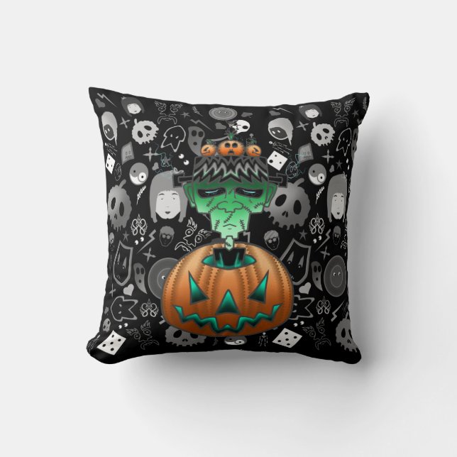 Coussin Halloween Monster Mashup (Recto)