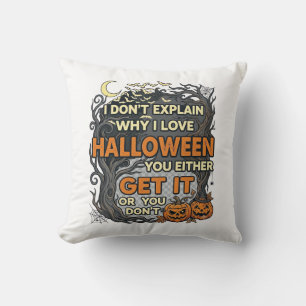 Coussin Halloween Obtenez-le Arbre Épouvantable Citrouille