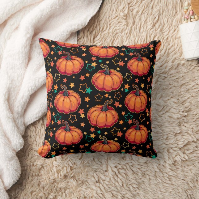 Coussin Halloween pumpkins (Couverture)