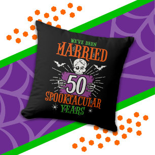 Coussin Halloween Spooktacular 50e anniversaire de mariage