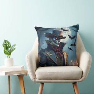 Coussin Halloween Steampunk Southern Gentleman Zombie