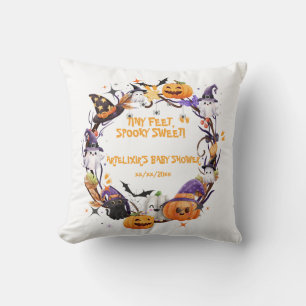 Coussin Halloween Tiny Feet, Baby shower sucré Éffrayant