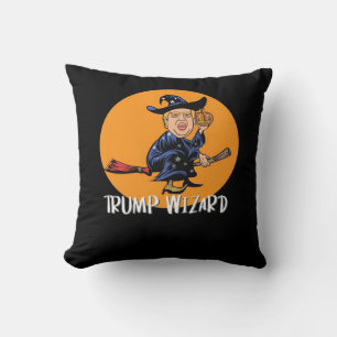 Coussin Halloween Trump Wizard Funny Classic