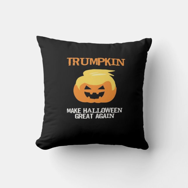Coussin Halloween Trumpkin V3 (Recto)