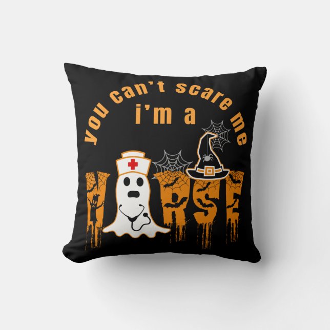COUSSIN HALLOWEEN TU NE PEUX PAS M' EFFRAYER JE SUIS INFIR (Recto)