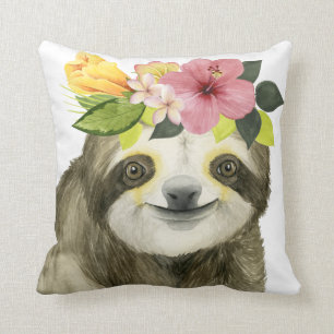 Coussin Halo tropical   Sweet Sloth
