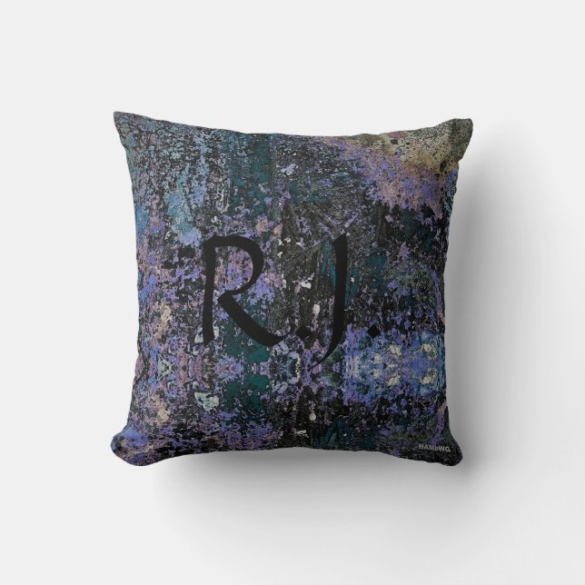 Coussin HAMbyWG Revêtement de peinture - Blues (Recto)