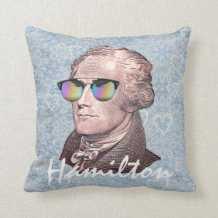 Coussin Hamilton à Shades sur Blue Lace & Heart Arrière