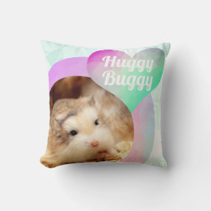 Coussin HammyVille - Cute Hamster Heart Huggy Buggy