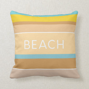 Coussin Hamptons Beach House Sand Sea et Sun Stried