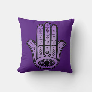 Coussin Hamsa Design mains sur l'oreiller jetable