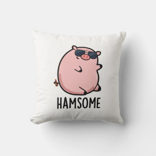 Coussin Hamsome Funny Pig Pun