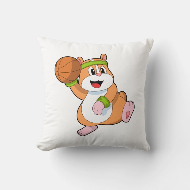 Coussin Hamster as Basketball player (Recto)
