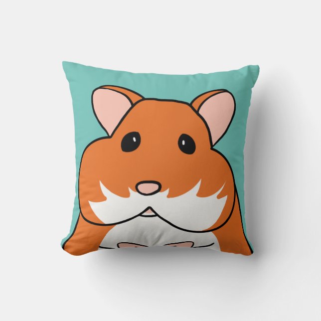 Coussin Hamster aux joues farcies (Recto)