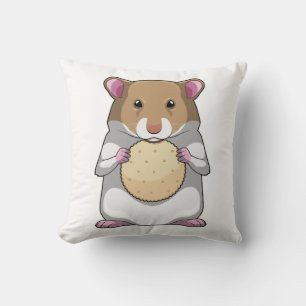 Coussin Hamster avec biscuit