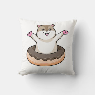 Coussin Hamster avec de l'âne au chocolat