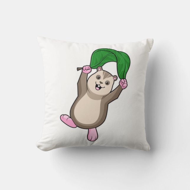 Coussin Hamster avec parachute (Recto)