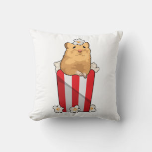 Coussin Hamster avec Popcorn