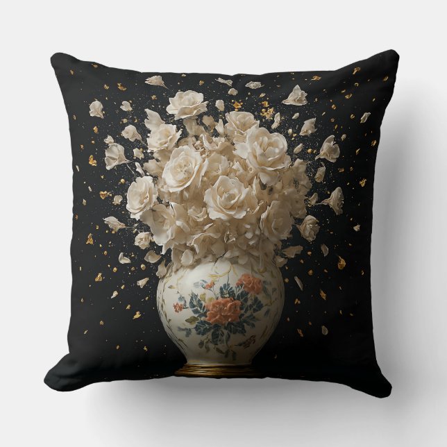 Coussin Hand-painted  porcelain  (Recto)
