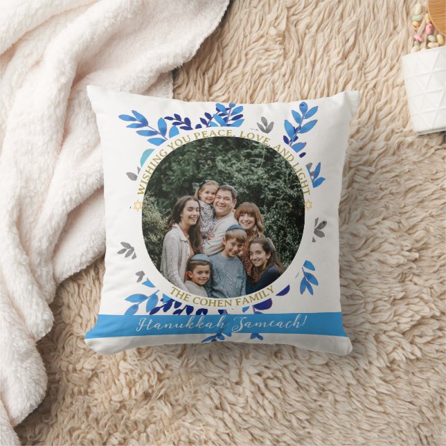 Coussin Hanoukka Sameach | Photo de famille Hanoukka simpl (Couverture)