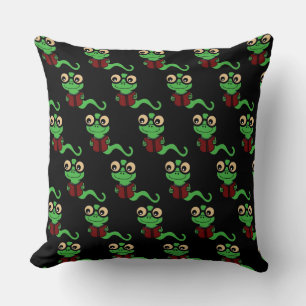 Coussin Happy Bookworm Black