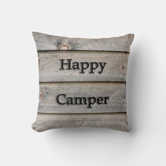 Coussin Happy Camper (Recto)