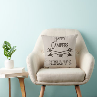 Coussin Happy Campers RV personnalisé